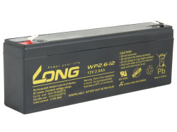 LONG batria 12V 2,6Ah F1 (WP2.6-12) PBLO-12V002,6-F1A