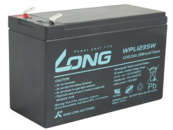 LONG batria 12V 8,5 Ah F2 HighRate LongLife 9 rokov (WPL1235W) PBLO-12V008,5-F2AHL