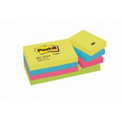 Bloky Post-it ENERGETIC 38x51mm, 12x100 lstkov