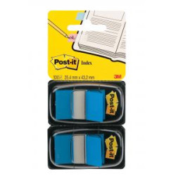 Zloky Post-it Index irok 25,4x43,2 modr 2ks