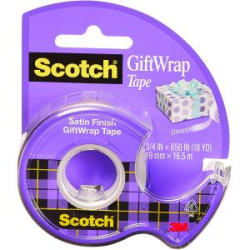 Lepiaca pska Scotch na dareky 19 mm x 7,5 m s dipenzorom