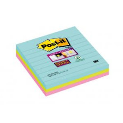 Bloek Post-it Super Sticky COSMIC, vekos 101x101 mm, 3 bloky po 70 lstkov