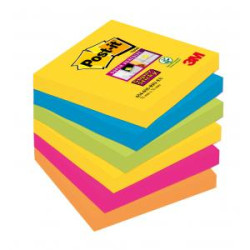 Bloky Post-it Super Sticky `Rio de Janeiro/ Carnival 76x76mm 6 blokov po 90 lstkov