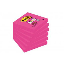 Bloky Post-it Super Sticky svetlo ruov 76x76mm