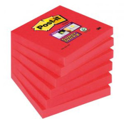 Bloky Post-it Super Sticky ruov 76x76mm