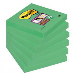 Bloky Post-it Super Sticky zelen 76x76mm