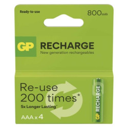 Nabjacia batria GP Recharge 800 AAA (HR03) 4 ks 4ks