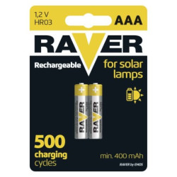 Nabjacia batria RAVER SOLAR 400 mAh HR03 (AAA) 2ks