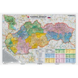 Mapa Slovensko-Kraje a zemn obvody
