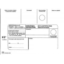 Potov oblky B6 doruenka do VR OD, Nedoposiela, 1000 ks