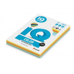 Farebn papier IQ color 5x50 mix intenzvne farby, A4 80g