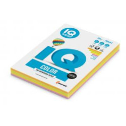 Farebn papier IQ color 4x50 mix nenov farby, A4 80g