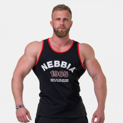 Pnske tielko Old school muscle Black - NEBBIA