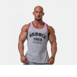 Pnske tielko Old school muscle Grey - NEBBIA