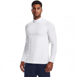 Pnske triko ColdGear Armour Fitted Mock White - Under Armour