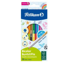 Farbiky Pelikan Bicolor 12 ks 24 farieb