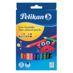 Farbiky Pelikan trojhrann hrub 12 ks