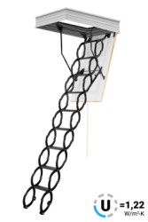 Podkrovn schody OMAN FLEX TERMO METAL BOX 130X70 H290 FSC TSS30141