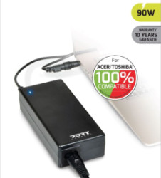 PORT CONNECT ACER/TOSHIBA 100% napjac adaptr k notebooku, 19V, 4,74 A, 90W, 3x ACER/TOSHIBA konektor 900007-ACTO