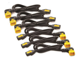 Power Cord Kit (6 ea), Locking C13toC14(90Dg), 1.8m AP8706R-WW