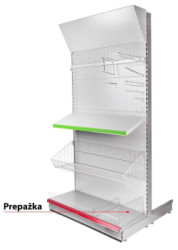 Prepka Racks H31 470x200 mm, Cr, bon