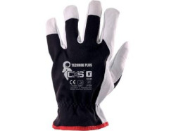 Rukavice CXS TECHNIK PLUS, s blistrem, kombinovan�, vel. 9