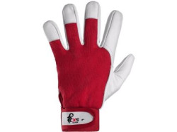 Rukavice CXS TECHNIK s blistrem, �erveno-b�l�, vel. 10