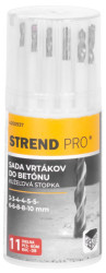 Sada vrtkov Strend Pro,  do betnu, valcov stopka, 13,3x5,4x5,4 cm, bal. 11 ks