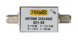 Antnny zosilova nzkoumov DVB-T TEROZ 406X 14dB F-F