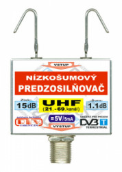 Antnny zosilova RTV ELEKTRONICS DVB-T UHF 5V 15dB  F