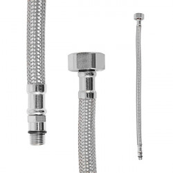 Flexi hadice, Barva: nerez o 10 mm, Rozmr: 1/2'' x 1/2'', dlka 10 cm