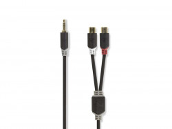 Kbel NEDIS JACK 3.5 stereo/2xCINCH 0,2m