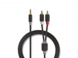 Kbel NEDIS JACK 3.5 stereo/2xCINCH 0.5m