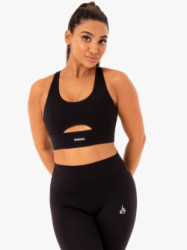 portov podprsenka Base Racer Back Black - Ryderwear