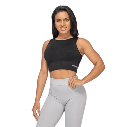 portov Top Rib Seamless Black Melange - Better Bodies