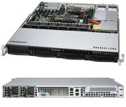 Supermicro Chassis CSE-813MF2TQC-R804CB, 1U, 4 x 3.5