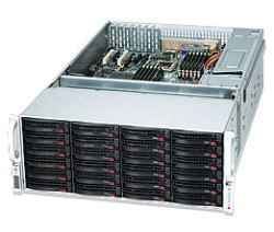 Supermicro Chassis CSE-847E26-R1400LPB, 4U, Dual SAS-II Expander, Redundant PSU 1400W, Low Profile, Black