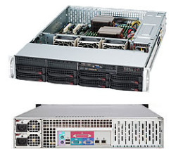 Supermicro CSE-825BTQC-R1K03LPB chassis 8x 3,5