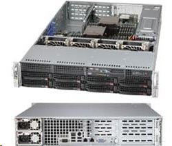 Supermicro CSE-825TQ-500WB  2U chassis 8x 3,5" HS SAS/SATA, 2x500W (80PLUS Platinum), WIO