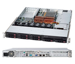 Supermicro SC113TQ-R650CB 1U chassis 8x 2,5" hot-swap SAS/SATA