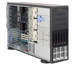 Supermicro SC748TQ-R1200B Tower/4U chassis 5xSAS/SATA hs 1200W redundant