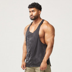 Tielko Code Polyester Logo Stringer Black - SQUATWOLF