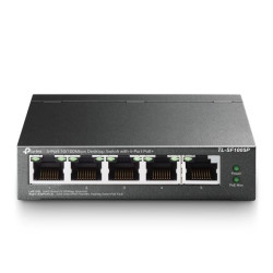 TL-SF1005P 410/100 Mbps PoE+, 110/100 Mbps Non-PoE