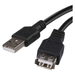 USB kbel 2.0 A vidlica  A zsuvka 2m