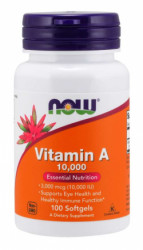 Vitamn A 10,000 IU - NOW Foods