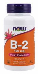 Vitamn B-2 100 mg - NOW Foods