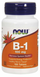 Vitamn B1 100 mg - NOW Foods