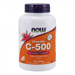 Vitamn C 500 mg tablety na cmanie - NOW Foods