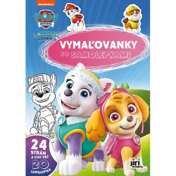 Vymaovanky A4 so samolepkami Labkov patrola