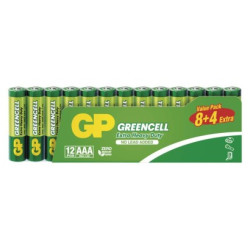 Zinko-chloridov batria GP Greencell R03 (AAA) 12ks